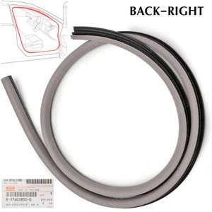 Fits Isuzu D-Max Dmax 2003 08 10 Rear Rh Opening Door Rubber Weatherstrip Seal - Picture 1 of 9