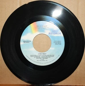 ONE WAY One Of Us **WILD NIGHT** Funk Boogie 45 on MCA 52133 - Picture 1 of 2