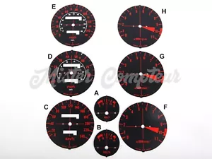 kit fonds de compteur/cadrans - km/h-compte-tours-voltmètre - pour HONDA CBX1000 - Picture 1 of 3