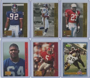 Lote de 6 tarjetas de novato 1993 Inc. Michael Strahan (1 de 22.000), Robert Smith, Hearst - Imagen 1 de 2