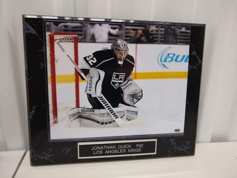 Jonathan Quick Kings 10 1/2 x 13 Black Marble Plaque With 8x10 Photo Cover