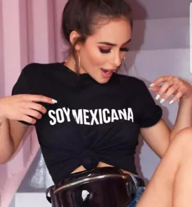 Soy Mexicana Damen T-Shirt Neu S, M, L, XL und 2XL Nachricht senden für Größe - Bild 1 von 1