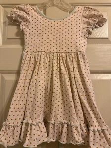 SweetHoney Flair Polka Dot Dress Girls Size 5 - Picture 1 of 4