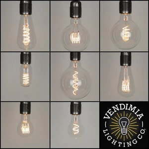 Vintage Industrial Flexible LED Filament Edison Light Bulbs E27 ES & B22 Bayonet - Picture 1 of 17