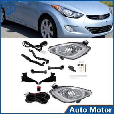 Faros antiniebla izquierda y derecha con kits de interruptores para Hyundai Elantra 2011 2012 2013 Foto 1 de 4