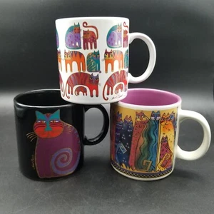 3 tazas Laurel Burch de colección - gatos felinos 3 estilos cosas míticas, fantásticas y salvajes - Imagen 1 de 19