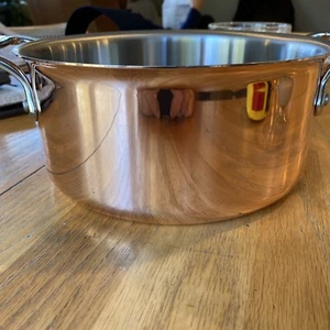 All-Clad ~ Beautiful C2 Copper-Clad 3 Qt. SOUP POT w/S.Steel Lining NO BOX - Picture 1 of 21