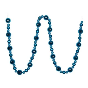 Vickerman N181712 9 ft. Turquoise Assorted Ball Garland - Picture 1 of 1