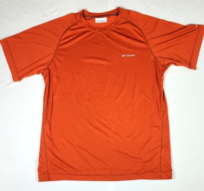 Camiseta deportiva Columbia Orange Performance para hombre talla mediana Omni Wick Foto 1 de 4