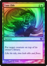 Time Ebb FOIL 9th Edition NM Blue Common MAGIC THE GATHERING MTG CARD ABUGames