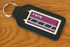 FS1-E Popsicle Purple Leather Keyring Key Fob Speed Block Style for Yamaha FS1E - Picture 1 of 2