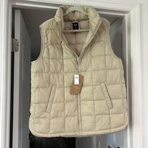 Gap Men's ColdControl Relaxed Quilted Puffer Vest BL1 Olive Night Size XL - Picture 1 of 2