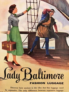 Lady Baltimore Fashion Luggage Vintage Print Ad New World of Luxury Travel - Picture 1 of 3