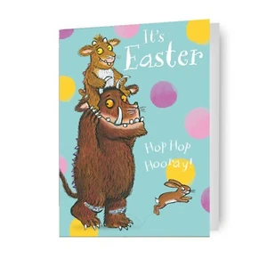 Tarjeta Feliz Pascua | El Gruffalo It's Easter Hop Hooray | Decoraciones de Pascua - Imagen 1 de 6