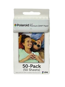 Polaroid 2x3" Premium Zink Paper - 50 Pack (50 Sheets) POLZ2X350 - New - Photo 1/3