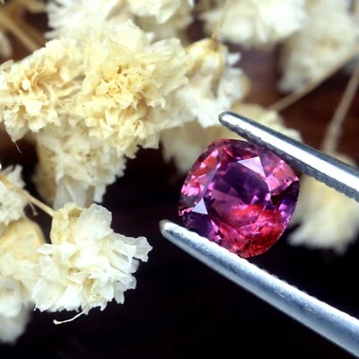 Dazzling Certified 0.66ct Natural Utreated Red Color Ruby 5mm Madagascar Cushion - Image 1 of 2