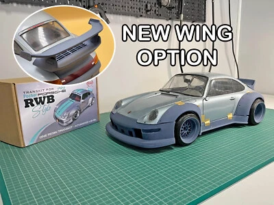 1:8 RWB Style Widebody Transkit For Pocher Porsche 911 993 Ducktail or GT2 Wing - Image 1 of 4