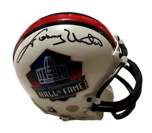 Johnny Unitas Signed HOF Mini Helmet Auto JSA LOA - Colts QB Legend - Picture 1 of 5