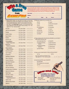 GamePro Contest Free Game Magazine Survey Print Ad Vintage Art B 1996 - Picture 1 of 1