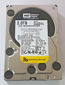 2 TB SATA Western Digital RE4 WD2003FYYS-01T8B0 7200rpm 64MB HDD 3.5 " Hard - Picture 1 of 1