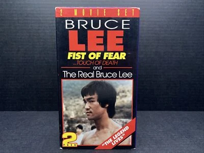 Bruce Lee Fist of Fear Touch Of Death & The Real Bruce Lee VHS 2 Movie Set - Image 1 of 4