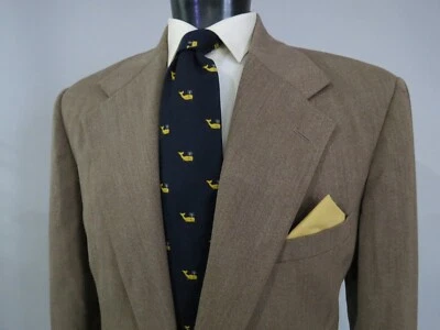 De Colección Polo Ralph Lauren Clásico Pesado Prueba de Espinas Sarga Tweed Dos Botones Traje 42 R Foto 1 de 4