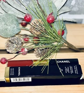 CHANEL ~ ROUGE DOUBLE INTENSITE ULTRA WEAR LIP COLOUR ~ # 49 EVER RED~AUTHENTIC - Picture 1 of 3