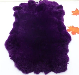 1X Rex Rabbit Hide Skin Fur Pelt Craft Costume Bag Scarf Accessories Fluffy Cosy - Picture 1 of 34