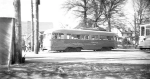 4G334 NEG/RP 1940/50s Capital Transit Co Street Car #1296? DESCANSADO EN PATIO - Imagen 1 de 1