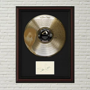Sam Cooke - A Change Is Gonna Come Gold LP Record Framed Signature Display - Picture 1 of 3