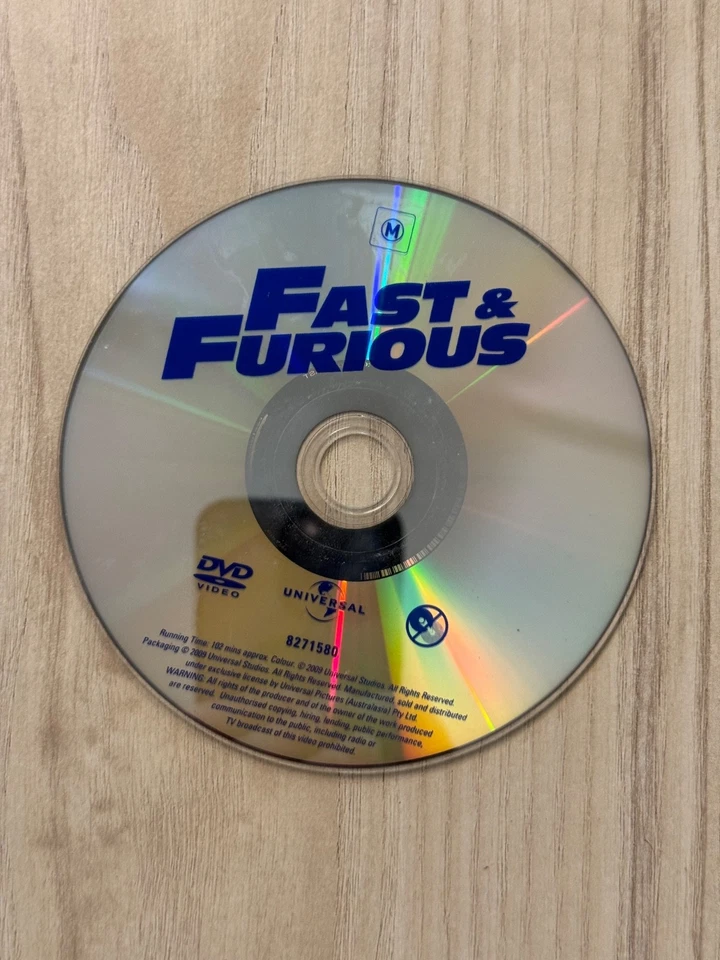 Fast & Furious DVD (Disc Only) - Image 1 of 1