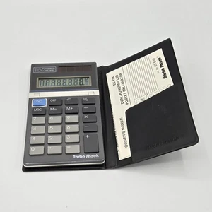 Radio Shack Solar Calculator EC-424 with book Tested - Picture 1 of 5