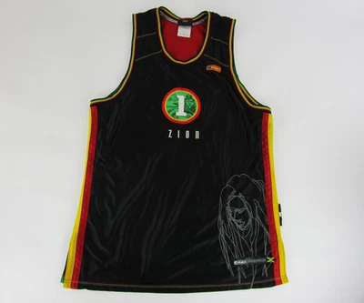 Camiseta deportiva de baloncesto para hombre AND1 Zion Bob Marley Rasta bordada negra talla XL Foto 1 de 4