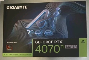 GIGABYTE NVIDIA RTX 4070 Ti SUPER AI TOP SFF 16GB GDDR6X Graphics Card - Afbeelding 1 van 9