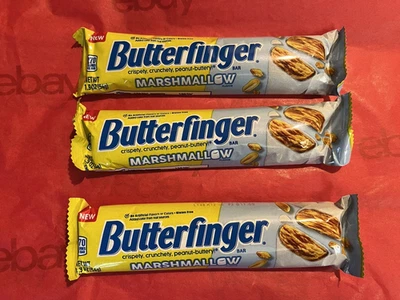 Nuevo y fresco dedo de mantequilla tamaño completo con malvavisco 1,9 oz juego de 3 Foto 1 de 4