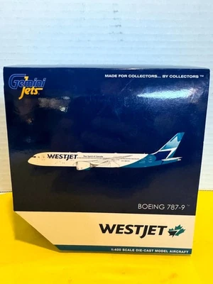 GeminiJets Westjet GJWJA1847 Boeing 787-9 White 1:400 Diecast Model Aircraft - Image 1 of 4