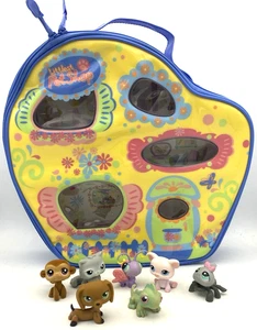 Littlest Pet Shop 2006 LPS Carrying Case + 7 Pets Kohl's Exclusive Gen 1 - Picture 1 of 7