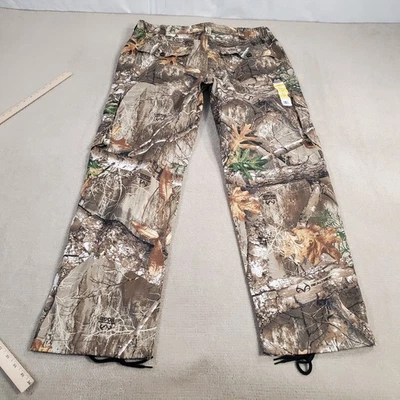 Realtree Edge Camo Pants Mens Large 36/38 Green Cargo Hunting Outdoors Camp - Image 1 of 4
