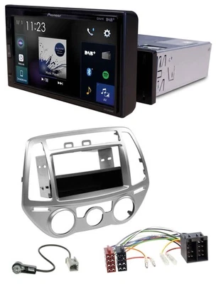 Pioneer DAB MP3 Bluetooth USB Autoradio für Hyundai i20 (12-14) man. Klima - Bild 1 von 4