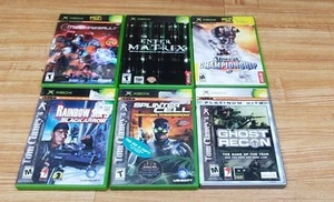 6 originali Xbox Matrix Unreal Championship Mech Assualt Rainbow Six 3 Splinter - Foto 1 di 8
