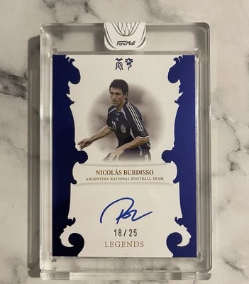 Argentina Nicolas Burdisso Autograph /25 Legends Argentina on card auto rare - Image 1 of 2