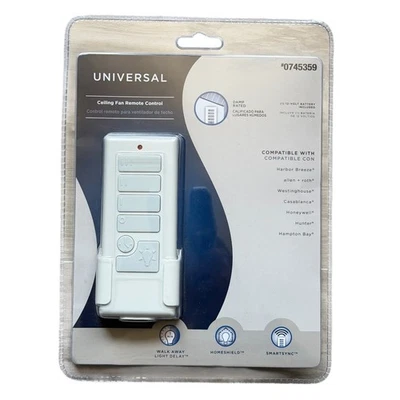Harbor Breeze Item 0745359 Handheld Universal Ceiling Fan Remote Control New - Image 1 of 4