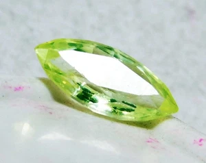 Certified Natural 3.10 Cts Marquise Cut Green Peridot Loose Gemstone R2727 - Picture 1 of 4