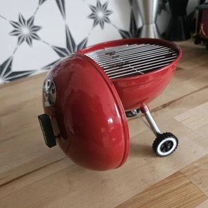 Decorative Toy Weber Red Grill BBQ Mini Original Kettle Charcoal Smoker - Picture 1 of 9