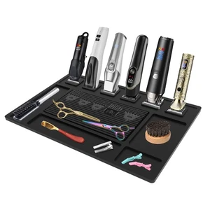 Magnetic Barber Mat for Clippers with 6 Magnets, Barber Station Organizer Mag... - Picture 1 of 7