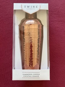 Gehämmertes Kupfer Cocktail Shaker von Twine Marke 25oz NEU Neu im Karton 3 Stück Set - Bild 1 von 5