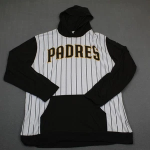 San Diego Padres Hoodie Shirt Mens XL Pinstripe MLB Baseball Pullover - Picture 1 of 11