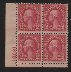 1924 US Stamp #583 2c Mint F/VF LH Plate Block of 4 Catalogue Value $70 - Picture 1 of 1