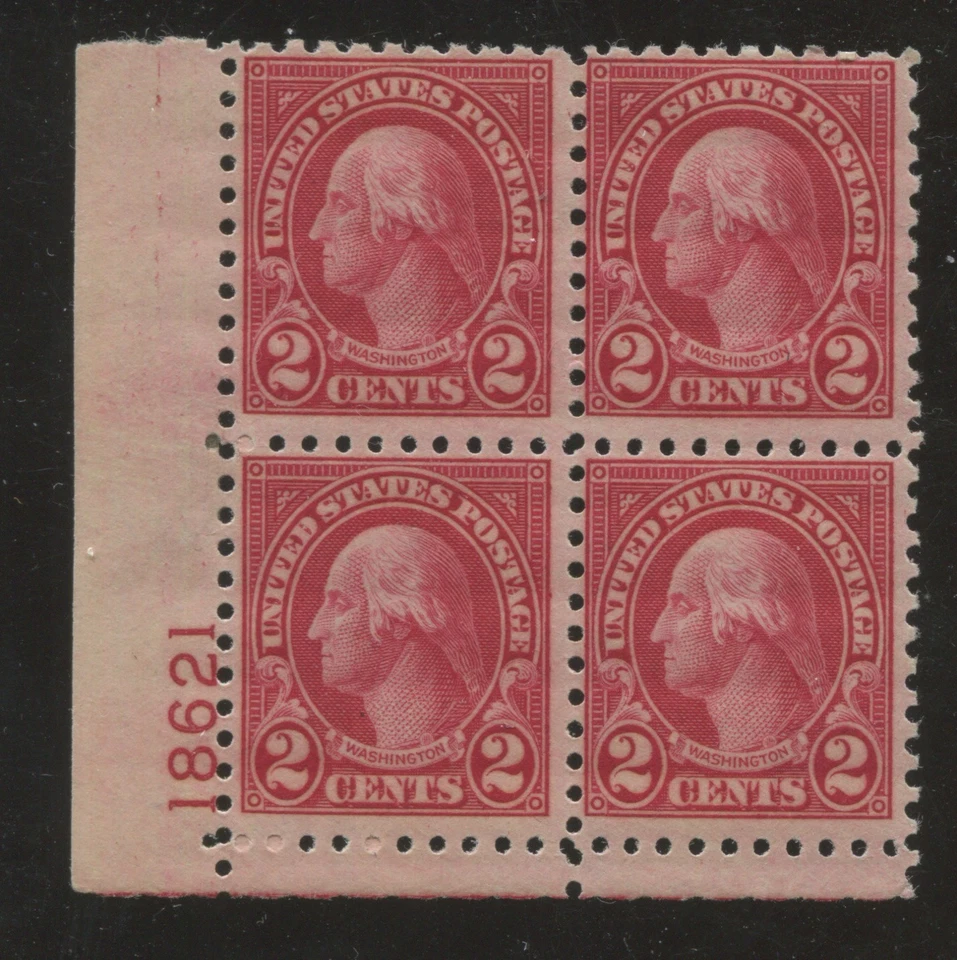1924 US Stamp #583 2c Mint F/VF LH Plate Block of 4 Catalogue Value $70 - Image 1 of 1