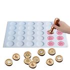 30-Cavity WaxSeal Stamp Silicone Mold Mat Pad Tray for DIY Crafts Waxing Resin,